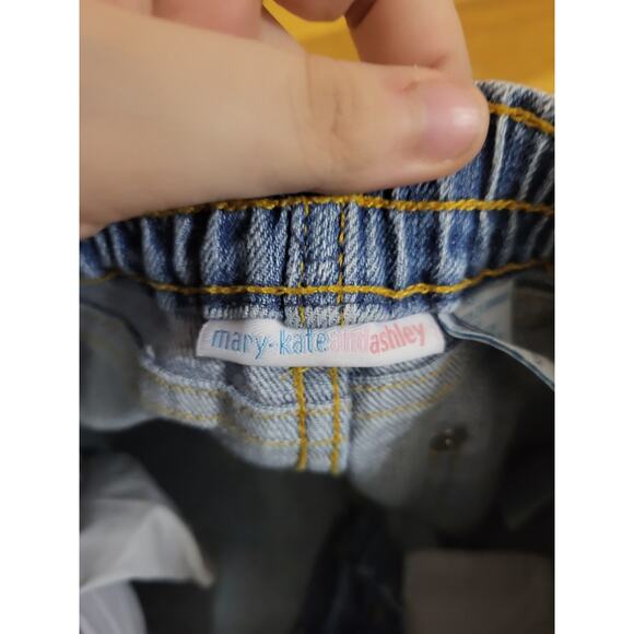 Mary-Kate and Ashley Girls Jeans Size 4 Sparkle Cuff Rhinestone Denim Pants Y2K - Picture 7 of 14